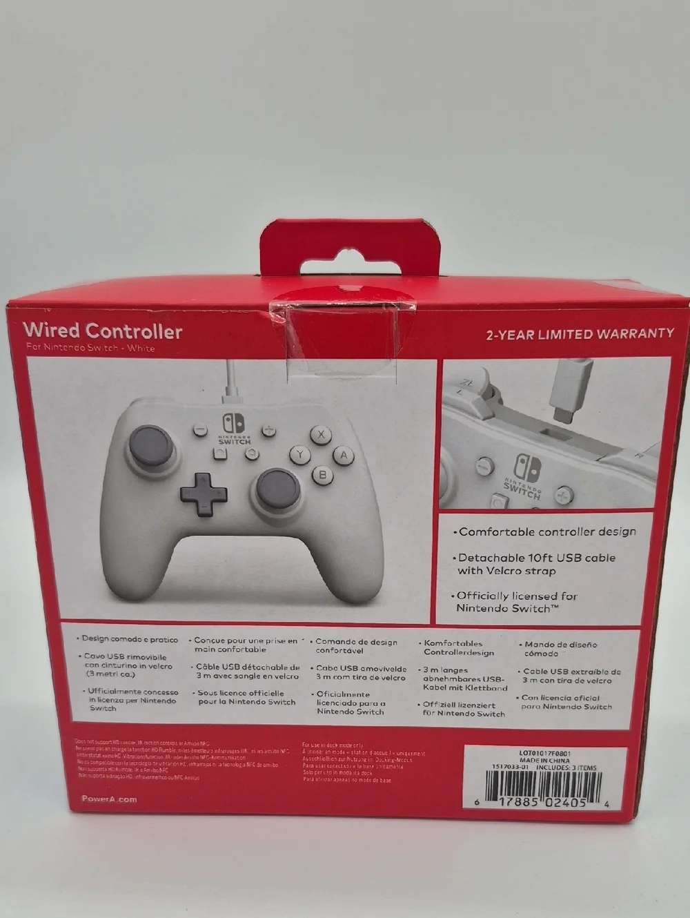 🎮 Nintendo Switch Controller Bundle (2) PowerA White NEW Sealed